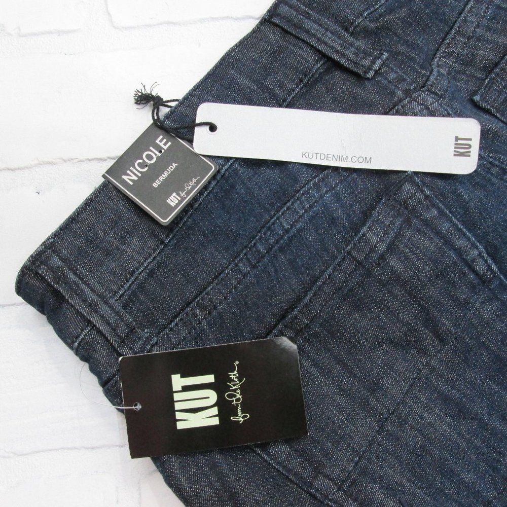 NWT Kut From The Kloth Nicole Denim Bermuda Shorts - Picture 5 of 5